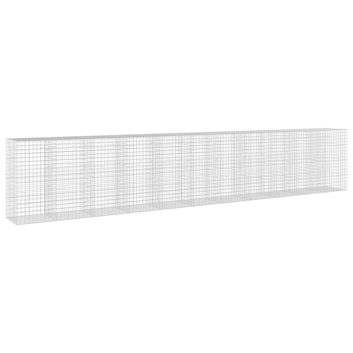 vidaXL Gabion with 5 mm Wire and 10x10 cm Mesh 1100x100x200 cm 2