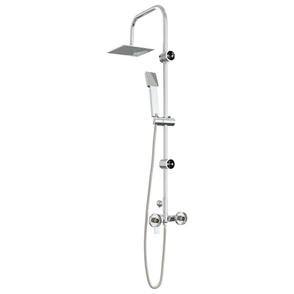 Shower System Stainless Steel 21 x 48 x 112 cm Chrome Square
