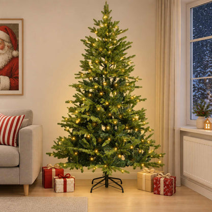 Artificial Christmas Tree Bauble LEDs Green