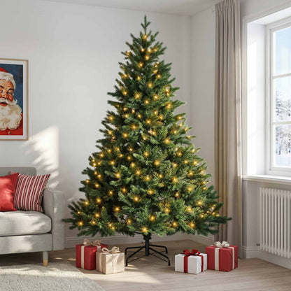 Artificial Christmas Tree Bauble LEDs Green