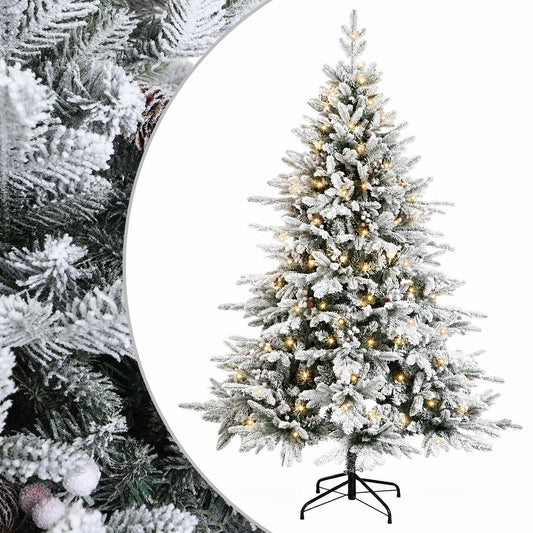 Artificial Christmas Tree Bauble LEDs Green White