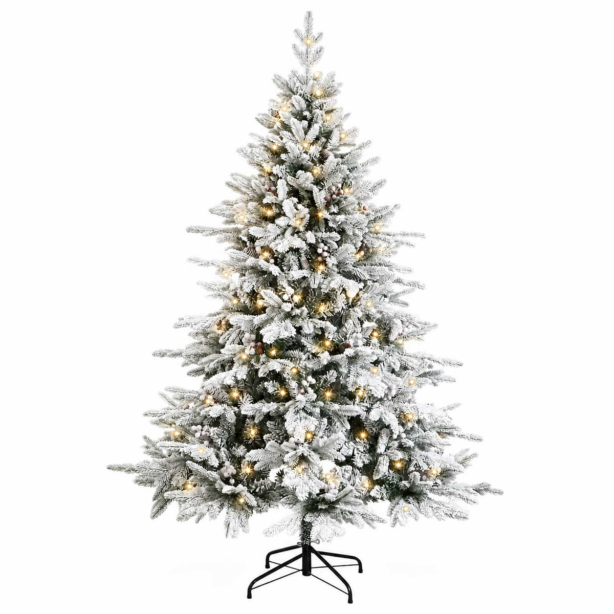 Artificial Christmas Tree Bauble LEDs Green White