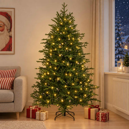 Artificial Christmas Tree with Bauble 150 LEDs 150 cm with LEDs