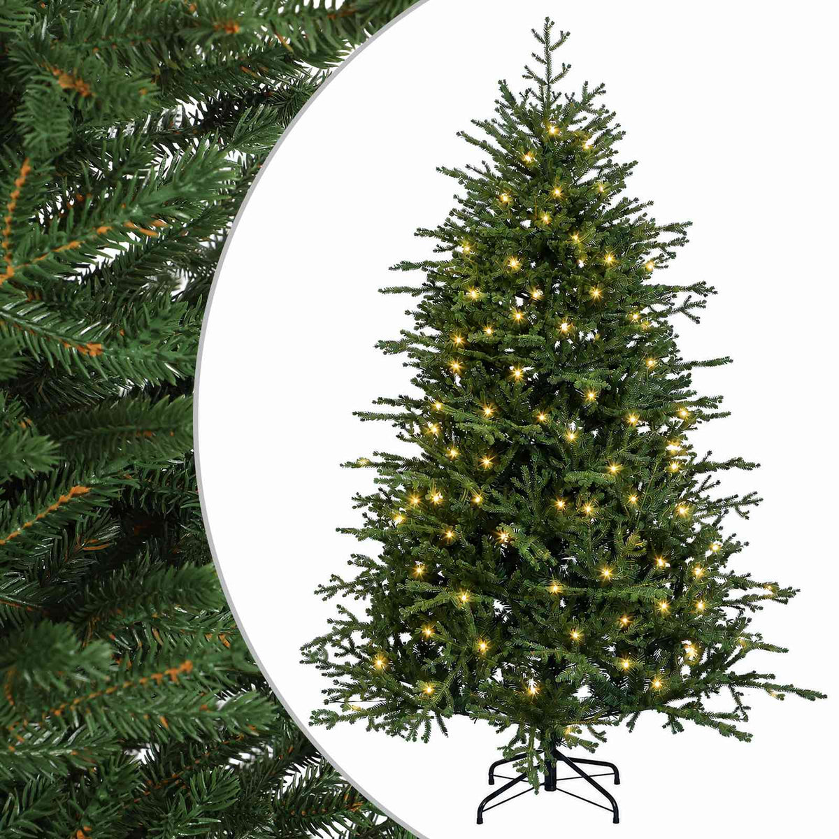 Artificial Christmas Tree with Bauble 150 LEDs 150 cm with LEDs