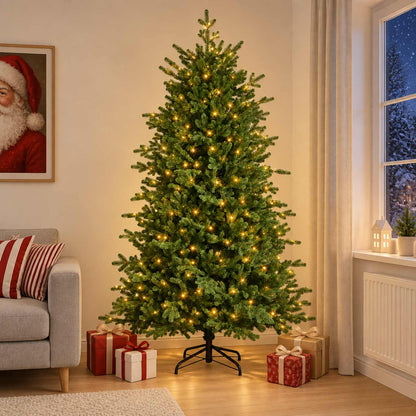 Artificial Christmas Tree with Bauble 150 LEDs 150 cm with LEDs