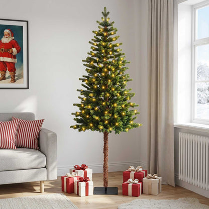 Artificial Christmas Tree with Bauble 150 LEDs Green 180 cm with LEDs
