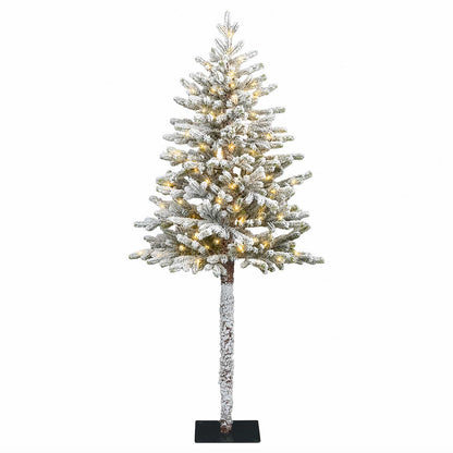 vidaXL Artificial Hinged Christmas Tree 150 cm 150 LEDs Warm White 4