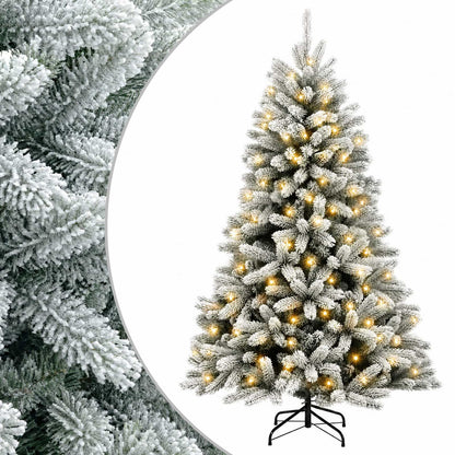 vidaXL Artificial Hinged Christmas Tree 120 cm 150 LEDs Warm White 2