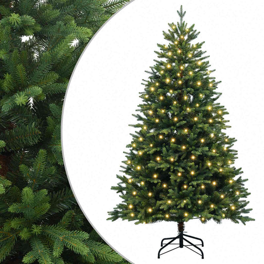 Artificial Christmas Tree with Bauble 150 LEDs Green 120 cm with LEDs