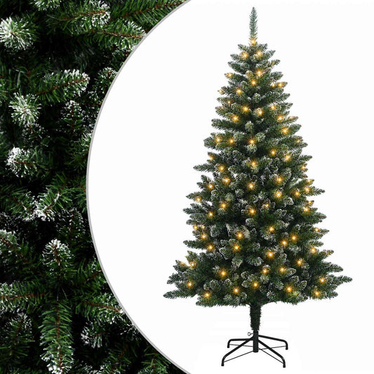 Artificial Christmas Tree with Bauble 150 cm 150 LEDs with LEDs