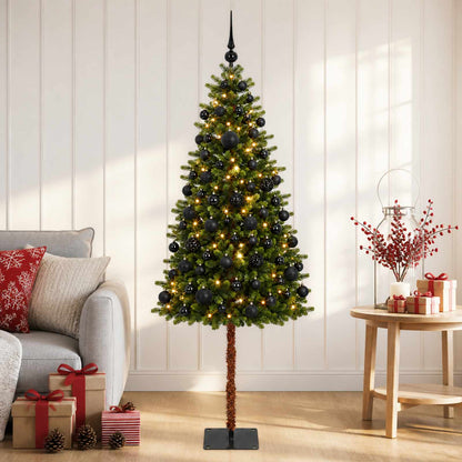 vidaXL Artificial Christmas Tree with Bauble 150 cm 150 LEDs 3