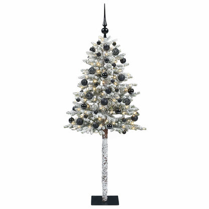 vidaXL Artificial Christmas Tree with Bauble 150 cm 150 LEDs 4