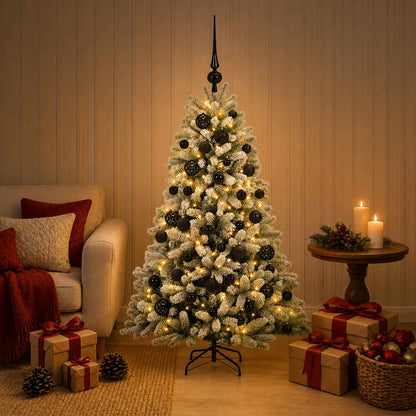 vidaXL Artificial Christmas Tree with Bauble 120 cm 150 LEDs 3