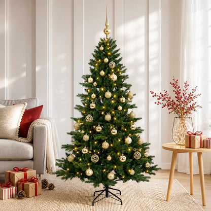 Artificial Christmas Tree Bauble LEDs gold balls