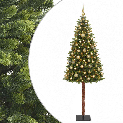 vidaXL Artificial Christmas Tree with Bauble 150 cm 150 LEDs 2