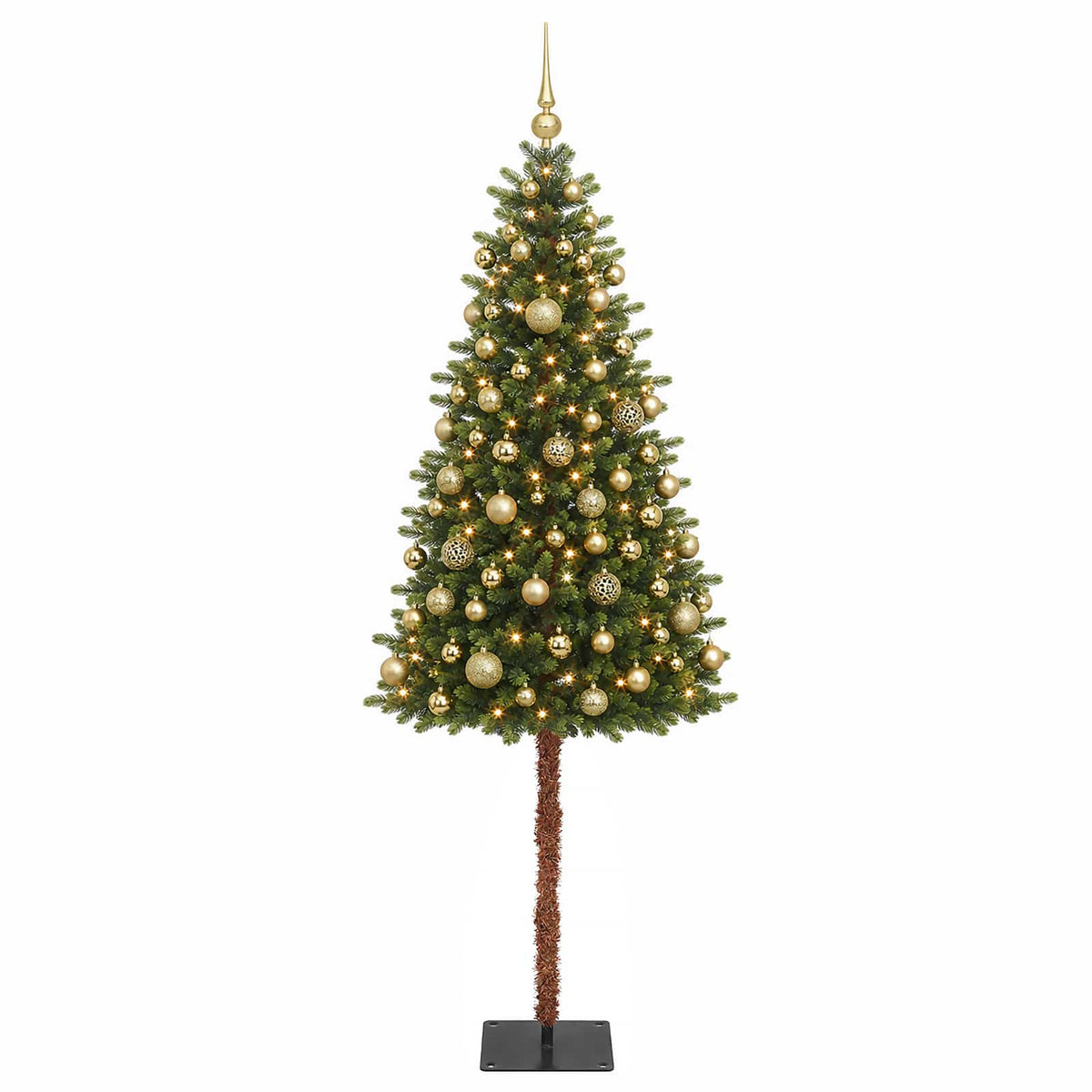 vidaXL Artificial Christmas Tree with Bauble 150 cm 150 LEDs 4