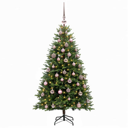 vidaXL Artificial Christmas Tree with Bauble 150 cm 150 LEDs 4