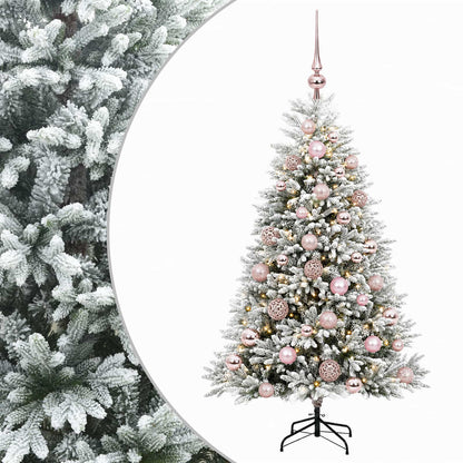 vidaXL Artificial Christmas Tree with Bauble 150 cm 150 LEDs 2