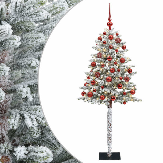 vidaXL Artificial Christmas Tree with Bauble 150 cm 150 LEDs 2