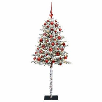 vidaXL Artificial Christmas Tree with Bauble 150 cm 150 LEDs 4
