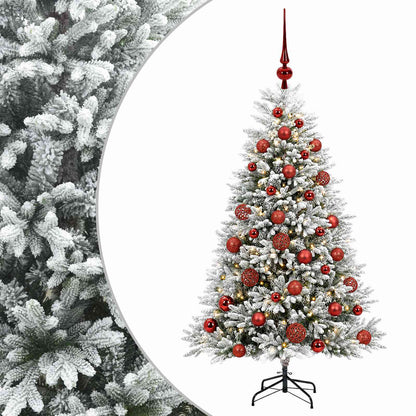 vidaXL Artificial Christmas Tree with Bauble 120 cm 150 LEDs 2