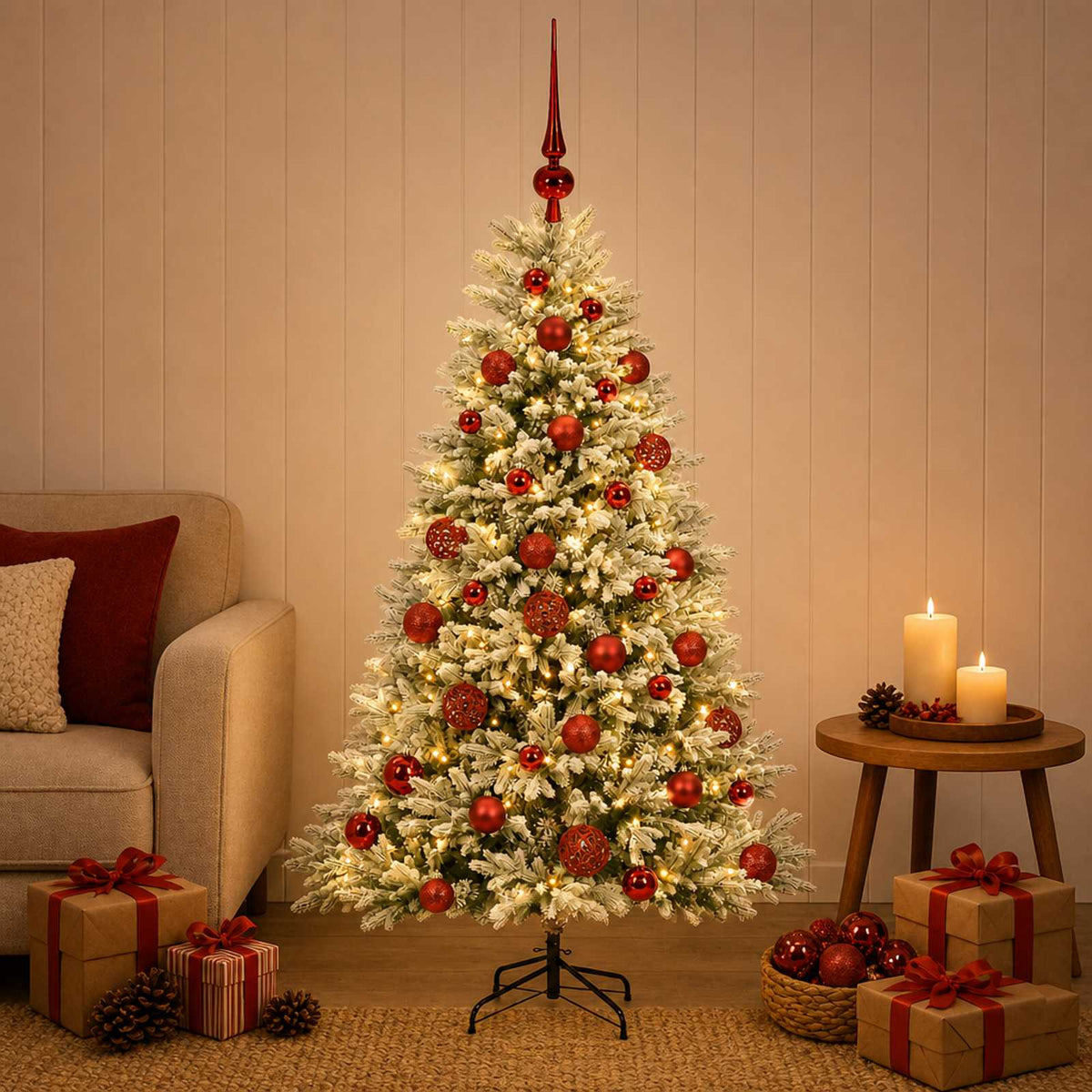 Artificial Christmas Tree Bauble LEDs