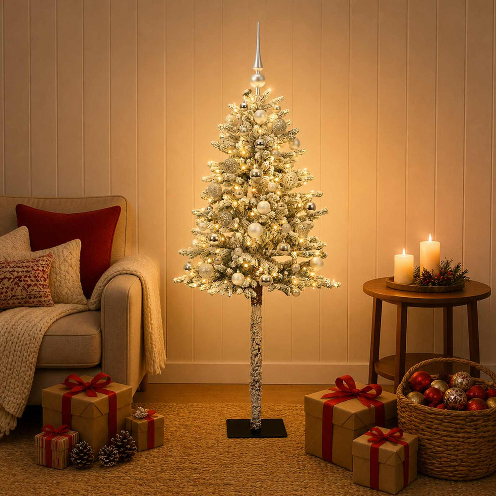 vidaXL Artificial Christmas Tree with Bauble 150 cm 150 LEDs