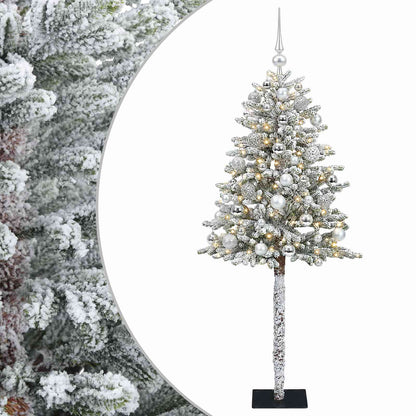 vidaXL Artificial Christmas Tree with Bauble 150 cm 150 LEDs 2