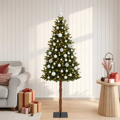 vidaXL Artificial Christmas Tree with Bauble 150 cm 150 LEDs 3