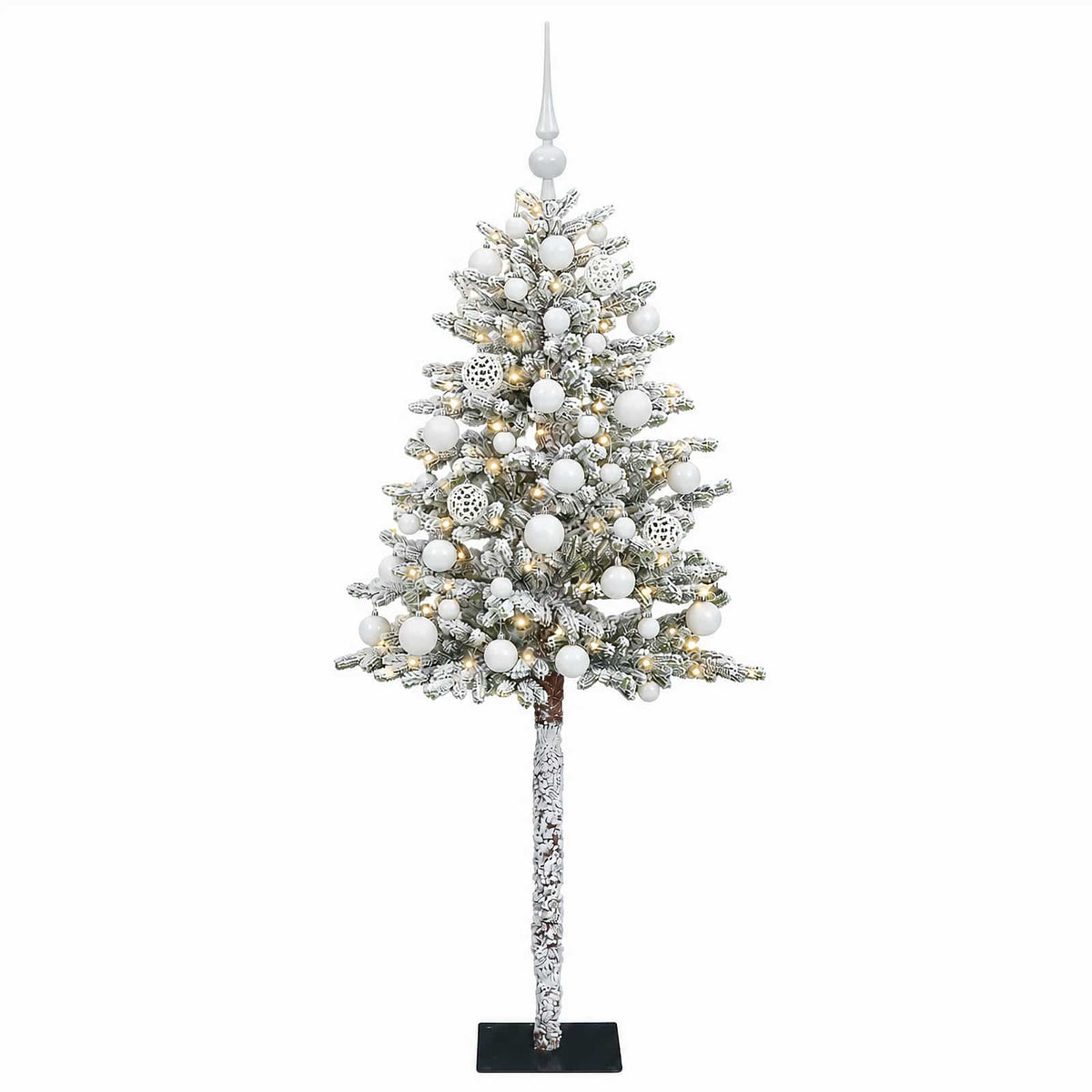 vidaXL Artificial Christmas Tree with Bauble 150 cm 150 LEDs 4