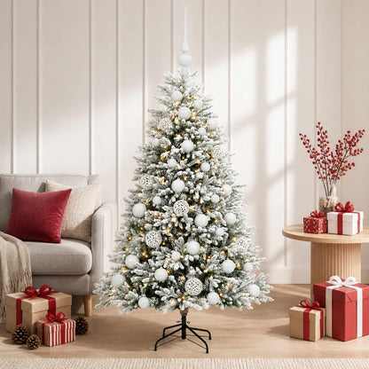 vidaXL Artificial Christmas Tree with Bauble 150 cm 150 LEDs 3