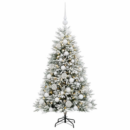 vidaXL Artificial Christmas Tree with Bauble 150 cm 150 LEDs 4
