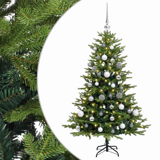vidaXL Artificial Christmas Tree with Bauble 120 cm 150 LEDs 2