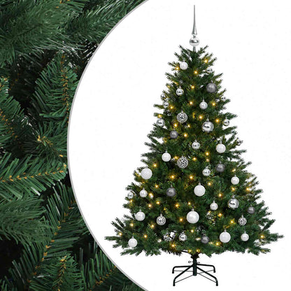 vidaXL Artificial Christmas Tree with Bauble 120 cm 150 LEDs 2