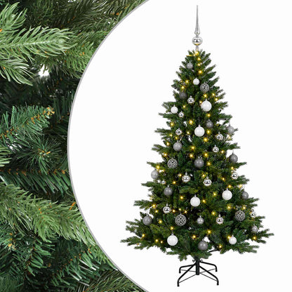 vidaXL Artificial Christmas Tree with Bauble 120 cm 150 LEDs 2