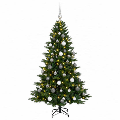 vidaXL Artificial Christmas Tree with Bauble 150 cm 150 LEDs 4