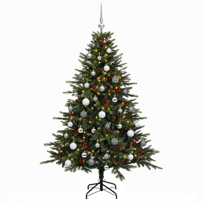 vidaXL Artificial Christmas Tree with Bauble 150 cm 150 LEDs 4
