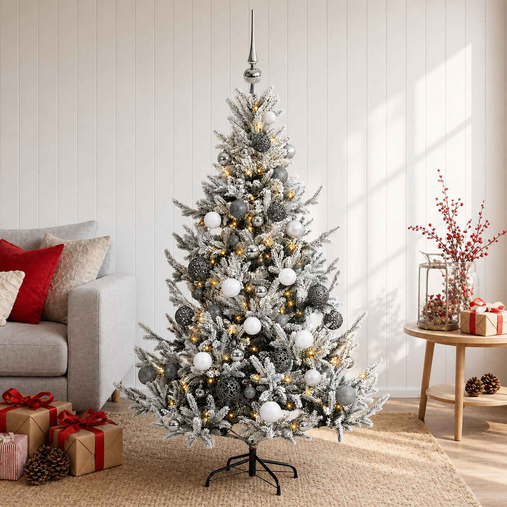 vidaXL Artificial Christmas Tree with Bauble 120 cm 150 LEDs