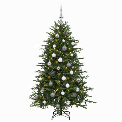 vidaXL Artificial Christmas Tree with Bauble 150 cm 150 LEDs 4