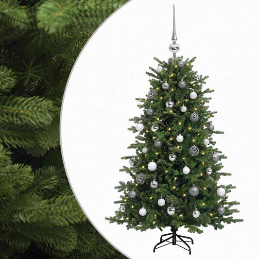 vidaXL Artificial Christmas Tree with Bauble 120 cm 150 LEDs 2