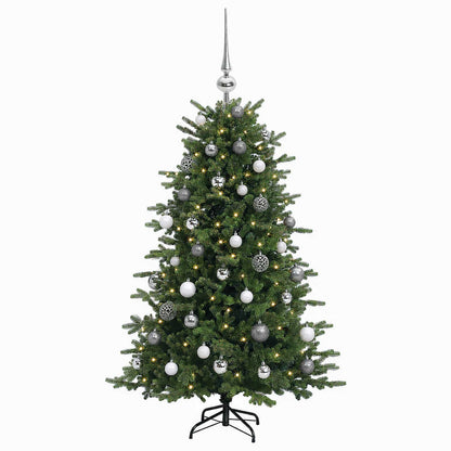 vidaXL Artificial Christmas Tree with Bauble 120 cm 150 LEDs 4