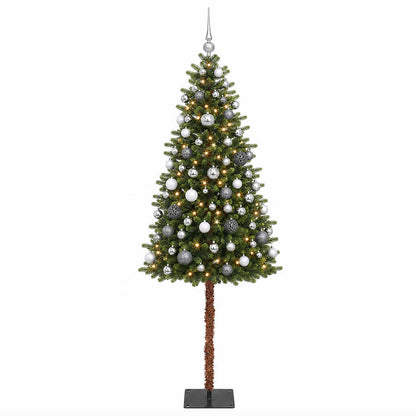 vidaXL Artificial Christmas Tree with Bauble 150 cm 150 LEDs 4