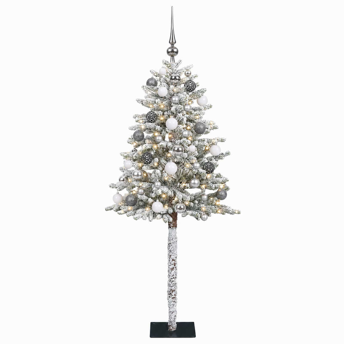 vidaXL Artificial Christmas Tree with Bauble 120 cm 150 LEDs 4
