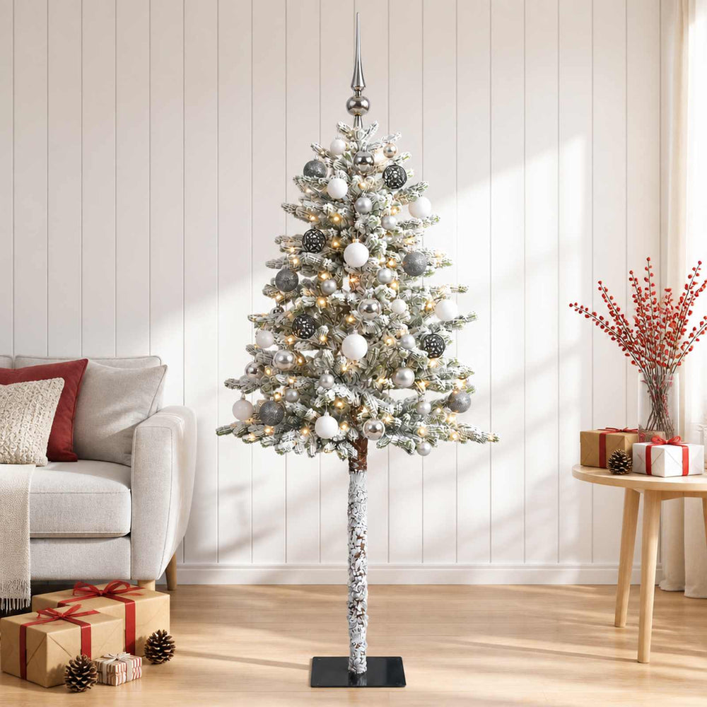 vidaXL Artificial Christmas Tree with Bauble 120 cm 150 LEDs