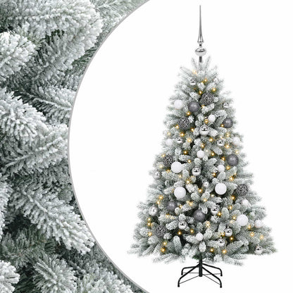 vidaXL Artificial Christmas Tree with Bauble 120 cm 150 LEDs 2