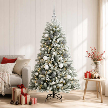 vidaXL Artificial Christmas Tree with Bauble 120 cm 150 LEDs 3