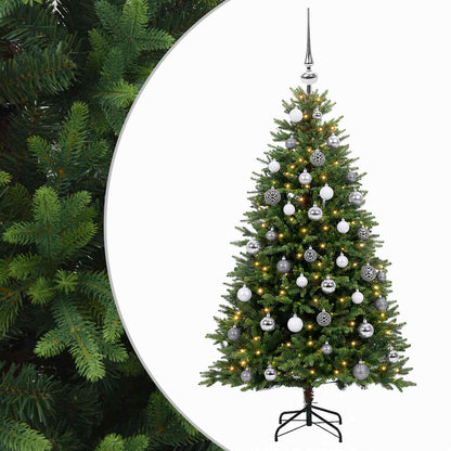 vidaXL Artificial Christmas Tree with Bauble 150 cm 150 LEDs 2
