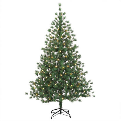 Artificial Christmas Tree with Bauble 300 LEDs Height 240 cm with LEDs