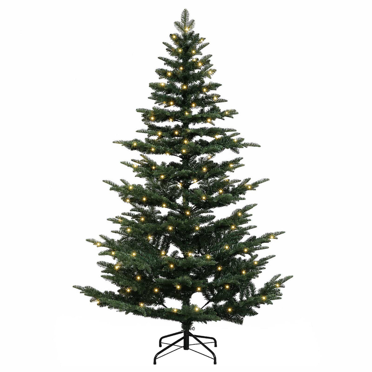 Artificial Christmas Tree Bauble LEDs Green Height