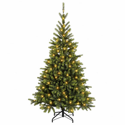 Artificial Christmas Tree with Bauble 300 LEDs 180 cm with LEDs
